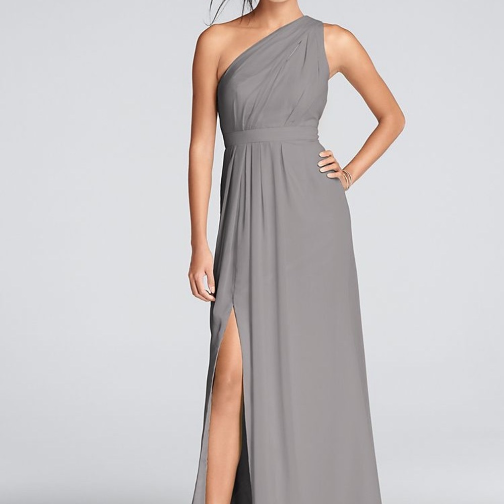 David's bridal one shoulder dress